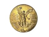 une image représentant une pièce d'or sur laquelle figure le portrait d'une femme