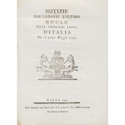 an old book with a black and white image of a lion on it