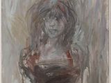 une image d'un tableau représentant une femme en robe noire