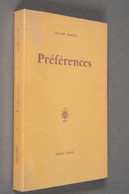 the cover of the book preferencess is shown on a gray surface