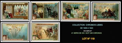 four different images of a series of cards with a picture of a man on a horse