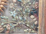 a picture of a picture of flowers and birds in a picture frame