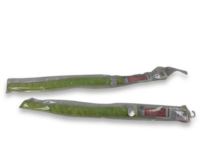 two different types of fishing lures on a white background
