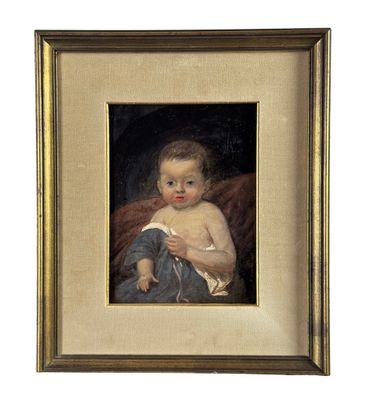 une image représentant un tableau où l'on voit un bébé tenant un livre