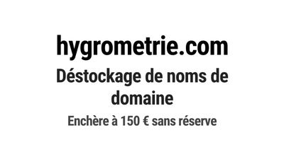 Nom de domaine hygrometrie.com.