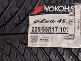 the tire of a car is shown with a sticker on it
