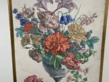 a picture of a painting of flowers in a vase
