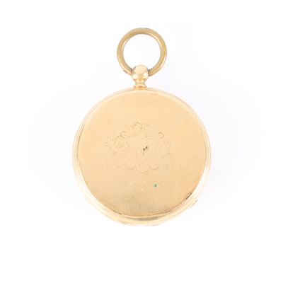 une image d'une montre à gousset en or sur fond blanc