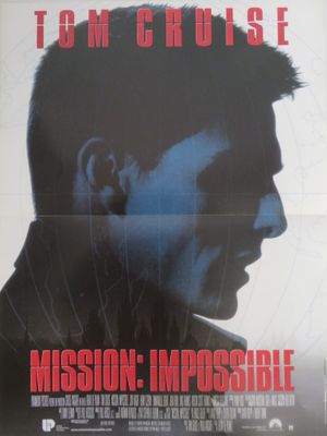 une affiche de cinéma du film « Mission impossible » avec Tom Cruise