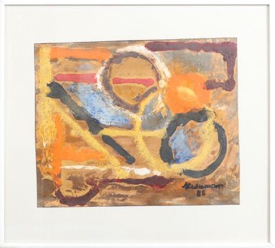 Flix Hulsemann (1915-2012) Huile sur papier signe en bas …