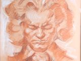 drawing of a man with a serious look on his face