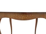 an image of a wooden table with a drawer underneath it