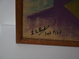 a picture of a painting hanging on the wall