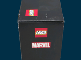 a black box with a lego marvel logo on it