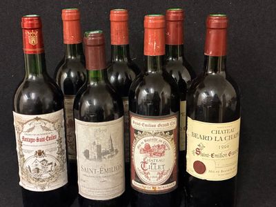 Lot de 7 bouteilles comprenant : - Photo 1