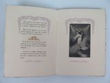 an open book with a picture of a dog on it