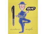 tableau représentant un homme tenant un stylo et écrivant sur une feuille de papier