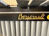 a close up of a sign on the side of a metal radiator