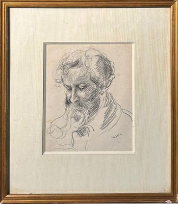 portrait of a man with a beard in a gold frame