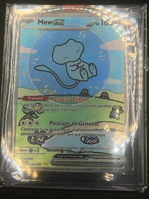 the pokemon card has a picture of a mouse on it
