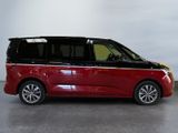 an image of a red minivan parked in a garage