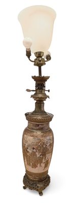 JAPON fin XIXe. VASE céramique émaillée et polychrome et dor…