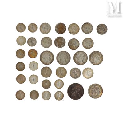 Lots de pièces en argent Lots de divers pièces en argent com… - Photo 1