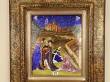 an image of a painting on a wall of a man and a woman