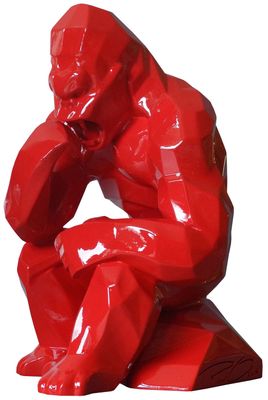 Richard Orlinski : Sculpture "Kong le penseur"