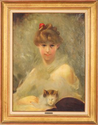 Charles CHAPLIN (1825-1891), d'après - Portrait de Miss W.