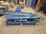 many pallets that are sitting in the warehouse