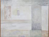 une image représentant un tableau d'une pièce avec une porte et une fenêtre