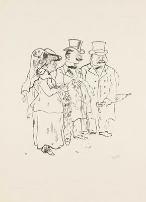 une image représentant un dessin d'un groupe de personnes debout les unes à côté des autres