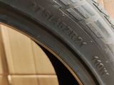 a close up of a tire on the ground