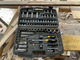 a tool kit that is sitting on a table