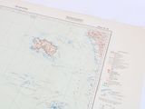 a map of the area on the table