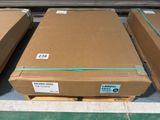 several boxes of cardboard sitting on top of a pallet in a warehouse