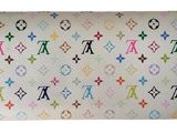 louis vuitton multicolored monograme leather wallet