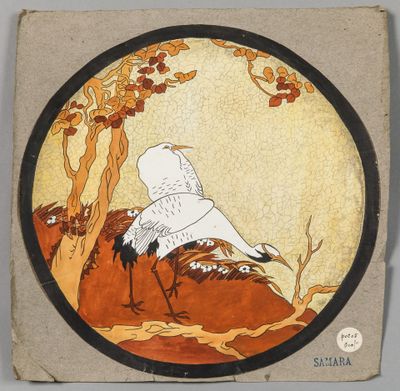 une image représentant un oiseau volant au-dessus d'un arbre