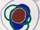 an image of a painting of a circle with a ring around it