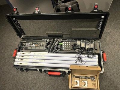 a case with a bunch of electronics inside of it