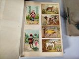 a book with pictures of animals on it and a pair of scissors