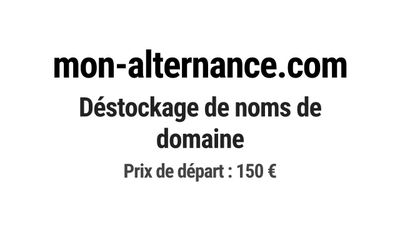 Nom de domaine mon-alternance.com.