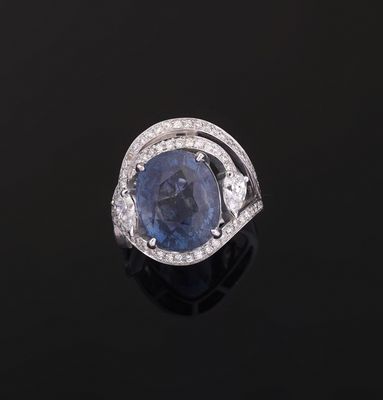 a sapphire and diamond ring