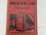 an old book with a picture of a train on it