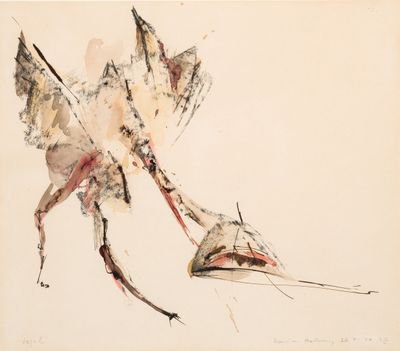 une image représentant un dessin d'oiseau sur fond blanc