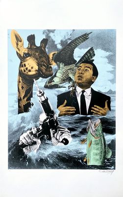 Erró - Sihanouk, 1974 Silkscreen on paper, hand signed, not …