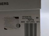 a box with a label on it sitting on a table
