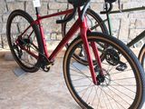 two bikes parked next to each other on the floor