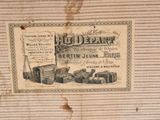 a picture of an old advertisement on the wall of a building